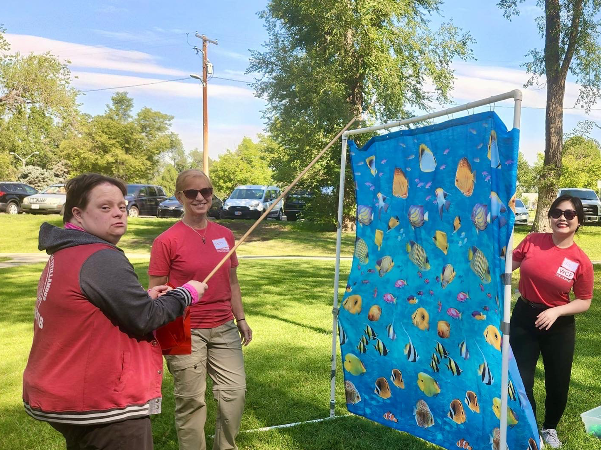 Hosting a carnival for neurodiverse visitors for United Way Cares Day.